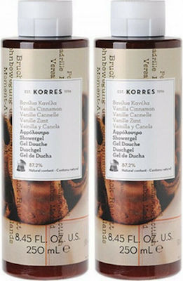 Korres Vanilla Cinnamon Gel de baie (2x250ml) 500ml