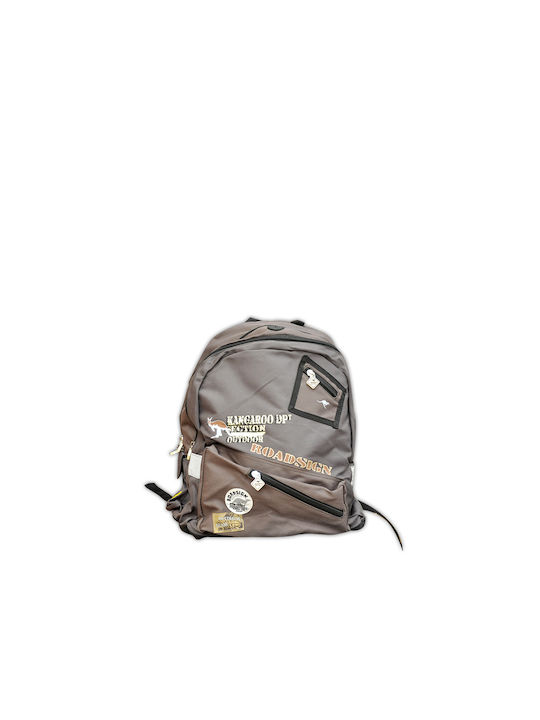 Roadsign School Bag Backpack Junior High-High School in Brown color 25lt