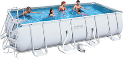 Bestway Swimming Pool PVC with Metallic Frame & Filter Pump 549x274x122cm
