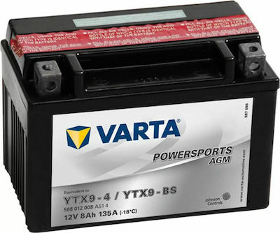 Varta Μπαταρία Μοτοσυκλέτας YTX9-BS/YTX9-4 με Χωρητικότητα 8Ah