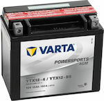 Varta Μπαταρία Μοτοσυκλέτας Powersports AGM YTX12-4 / YTX12-BS με Χωρητικότητα 10Ah