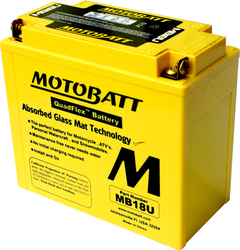 MotoBatt Motorcycle Battery YB18L-A with Capacity 22Ah