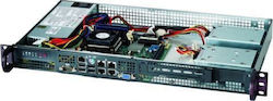 Rackmount Case Super Micro CSE-505-203B 1U 200 Watt Black