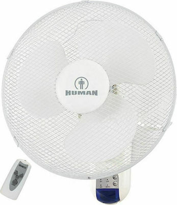 Human FB-40R Ανεμιστήρας Τοίχου 50W Διαμέτρου 40cm με Τηλεχειριστήριο