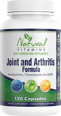 Natural Vitamins Natural Vitamins Joint And Arthritis Pain Formula Supliment pentru Sănătatea Articulațiilor 120 capace