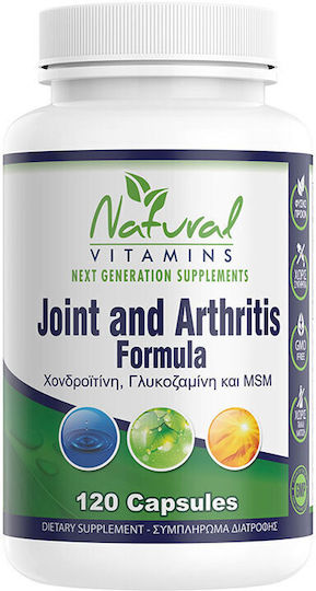 Natural Vitamins Natural Vitamins Joint And Arthritis Pain Formula Συμπλήρωμα για την Υγεία των Αρθρώσεων 120 κάψουλες