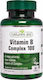 Natures Aid Vitamin B Complex Mega Βιταμίνη για Ενέργεια, Ενίσχυση του Ανοσοποιητικού & το Νευρικό Σύστημα 100mg 60 ταμπλέτες
