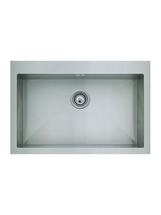 Macart Star 10 N-100 Drop-In Sink Inox Satin W83xD51.5cm Silver