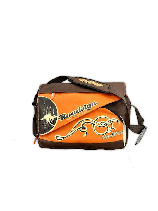 Roadsign School Bag Shoulder Junior High-High School in Orange color