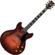 Yamaha SA-2200 Electric Guitar Semiacoustic with HH Pickups Arrangement Brown Sunburst with Case