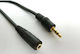 Aculine 3,5mm Klinkenkabel Male - 3,5mm Buchse Schwarz 10m AU-009