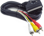 Cablexpert Καλώδιο Scart-Stecker - Komposit-Männchen 1.8m Schwarz CCV-519-001