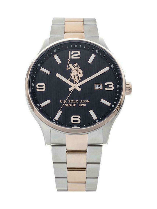 U.S. Polo Assn. Uhr mit Silber Metallarmband USP4340BK