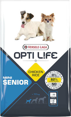 Versele Laga Opti Life Senior Mini 7.5kg Dry Food Gluten Free for Senior Dogs of Small Breeds with Chicken and Rice