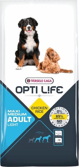Versele Laga Light Adult Medium & Maxi 12.5kg Ξηρά Τροφή χωρίς Γλουτένη για Ενήλικους Στειρωμένους Σκύλους Μεσαίων & Μεγαλόσωμων Φυλών με Κοτόπουλο και Ρύζι