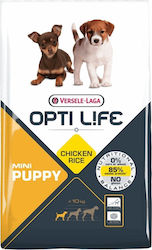 Versele Laga Opti Life Puppy Mini 7.5kg Dry Food Grain & Gluten Free for Puppies of Small Breeds with Chicken and Rice