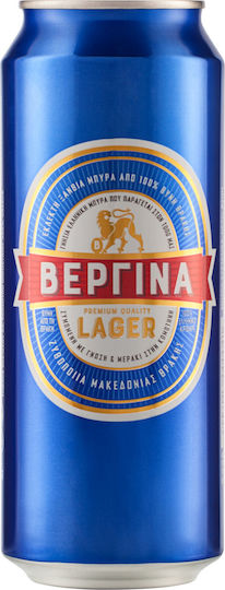 Vergina Lager Beer Can 500ml