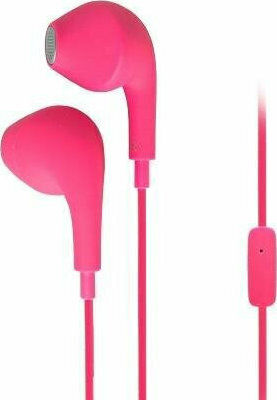 Crypto EF-200 Earbuds Handsfree με Βύσμα 3.5mm Ροζ