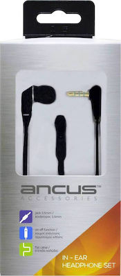 Ancus Loop 3.5mm Mono In-ear Handsfree Μονό με Βύσμα 3.5mm Μαύρο