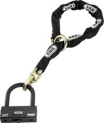 Abus GRANIT 58 12KS 120cm Motorcycle Anti-Theft Chain with Lock in Black