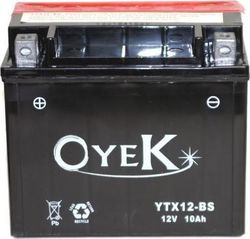 Oyek Μπαταρία Μοτοσυκλέτας YTX12-BS με Χωρητικότητα 10Ah