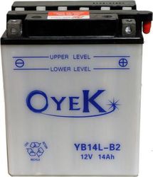 Oyek Deschis Baterie Motocicleta YB14L-B2 cu Capacitatea 14Ah