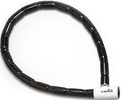 Luma Enduro 885 Motorrad-Diebstahlsicherungsrolle mit Länge 100cm Motorradkettenschloss mit Bolzendurchmesser 25mm Schwarz Farbe