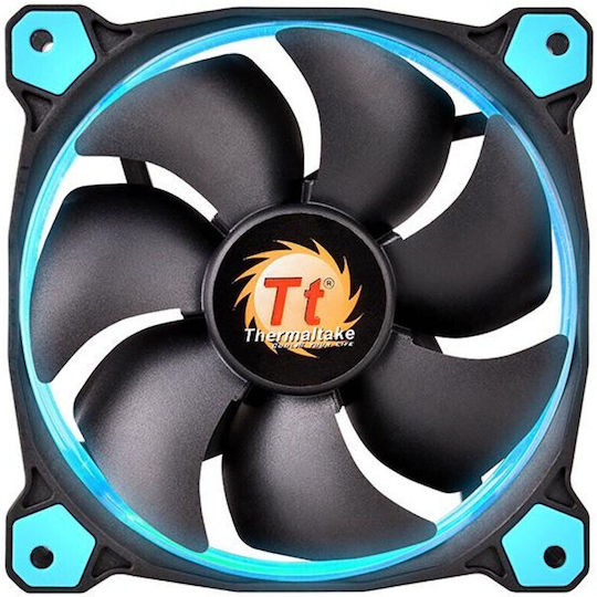 Thermaltake Riing 14 Led 14 X 14 Case Fans 140mm (1400rpm / 51.15cfm) with Blue Lighting and 3-Pin Connection