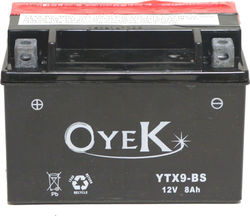 Oyek Μπαταρία Μοτοσυκλέτας YTX9-BS με Χωρητικότητα 8Ah
