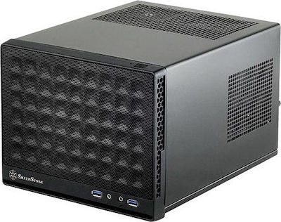 Silverstone Sugo SG13B Mini Tower Κουτί Υπολογιστή Μαύρο