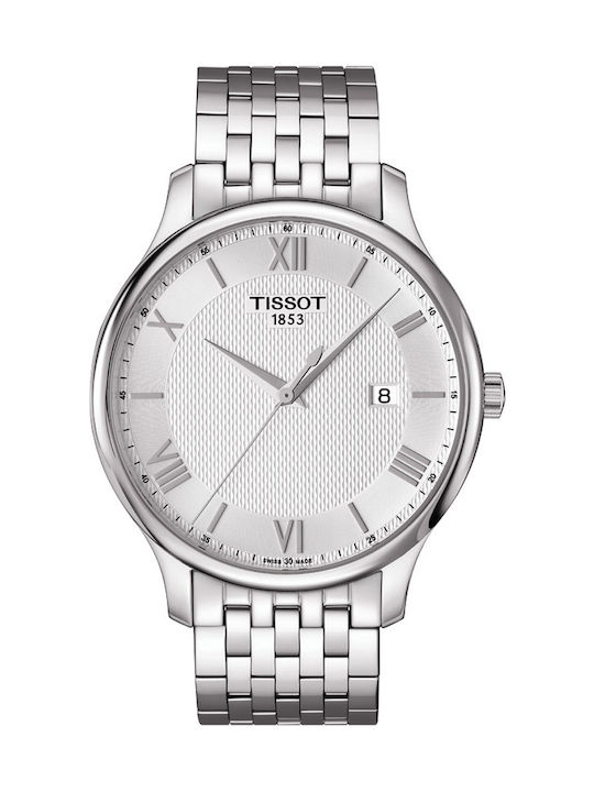Tissot Tradition Men's Watch 42mm Battery Silver