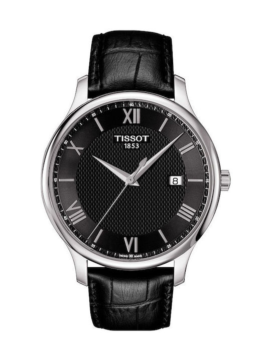 Tissot Tradition Часовник На батерия с Кожена каишка Tissot Tradition Часовник На батерия с Кожена каишка