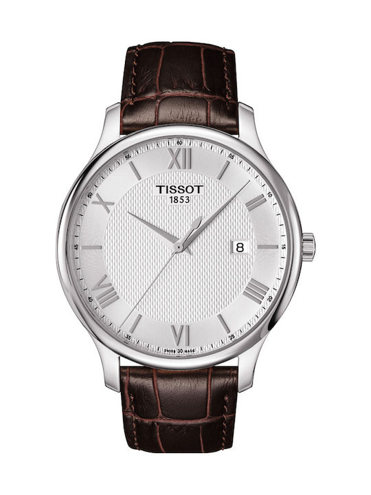 Tissot Tradition Мъжки Часовник 42мм На Батерия...