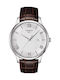Tissot Tradition Herrenuhr 42mm Batterie mit Braun Lederarmband