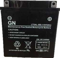 GN Μπαταρία Μοτοσυκλέτας LT5AL-BS / YB5L-B με Χωρητικότητα 5Ah GN Μπαταρία Μοτοσυκλέτας LT5AL-BS / YB5L-B με Χωρητικότητα 5Ah