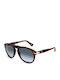 Persol PO0649/S 24/86 Unisex Γυαλιά Ηλίου με Καφέ Ταρταρούγα Κοκκάλινο Σκελετό και Μπλε Ντεγκραντέ Φακό PO0649 24/86