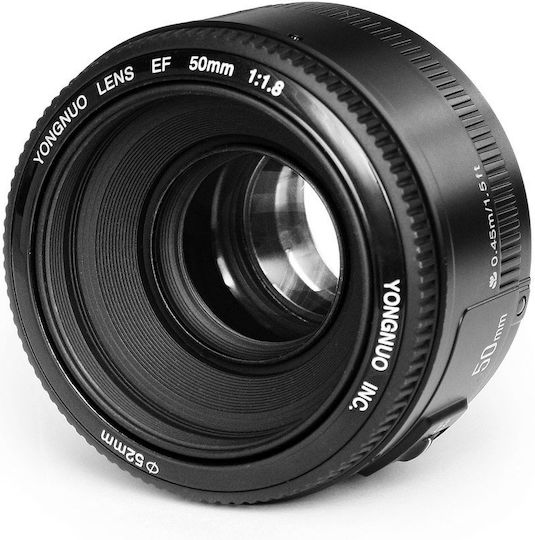 Yongnuo Full Frame Camera Lens YN 50mm f/1.8 Fixed for Canon EF Mount Black