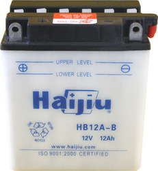 HaiJiu Отворен тип Мотоциклетна батерия YB12A-B с капацитет 12Ах