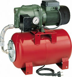 DAB Jet102m Single Stage Single Phase Water Pressure Pump with Horizontal 24 Litre Container 1hp