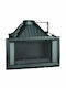 Invicta Wood Fireplace Insert Fan Heater with Straight Window 12kW