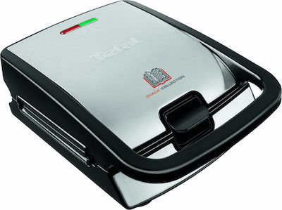 Tefal SW 852D Τοστιέρα με Αποσπώμενες Πλάκες για 2 Τοστ 700W Inox