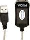 VCOM USB 2.0 Cable USB-A male - USB-B female Λευκό 5m CU823-5M