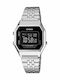 Casio Vintage Γυναικείο Ρολόι 28mm Μπαταρίας με Ασημί Μεταλλικό Μπρασελέ