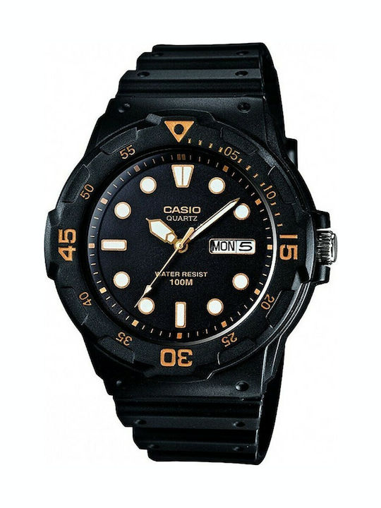 Casio Men's Watch 44.6mm Battery with Black Rub...
