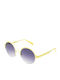 Italia Independent Women's Sunglasses with Yellow Horn-Rimmed Frame and Gradient Lenses 0027.060.000