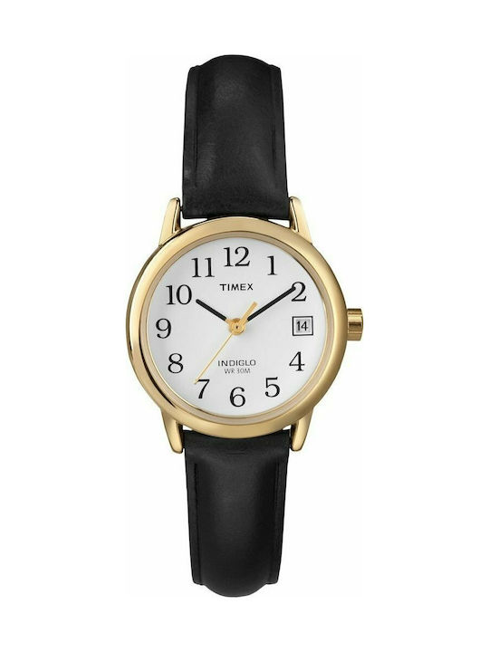 Timex Uhr mit Schwarz Lederarmband T2H341