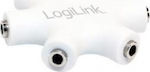 LogiLink CA1088 Converter 3.5mm female to 3.5mm female White