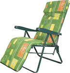 Escape Lounger-Armchair Beach with Recline 6 Slots Green