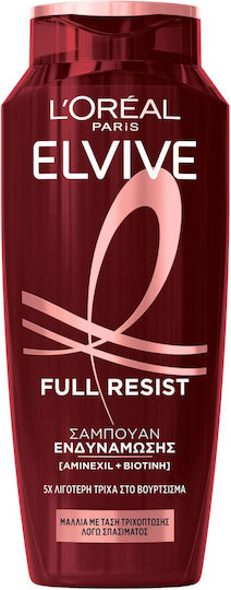 L'Oreal Paris Elvive Full Resist Arginine Σαμπουάν κατά της Τριχόπτωσης για Όλους τους Τύπους Μαλλιών 400ml