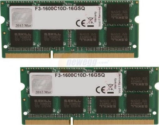 G.Skill F3 Series DDR3L 8GB Memory RAM with 2x4GB Modules and Speed 1600 for Laptop